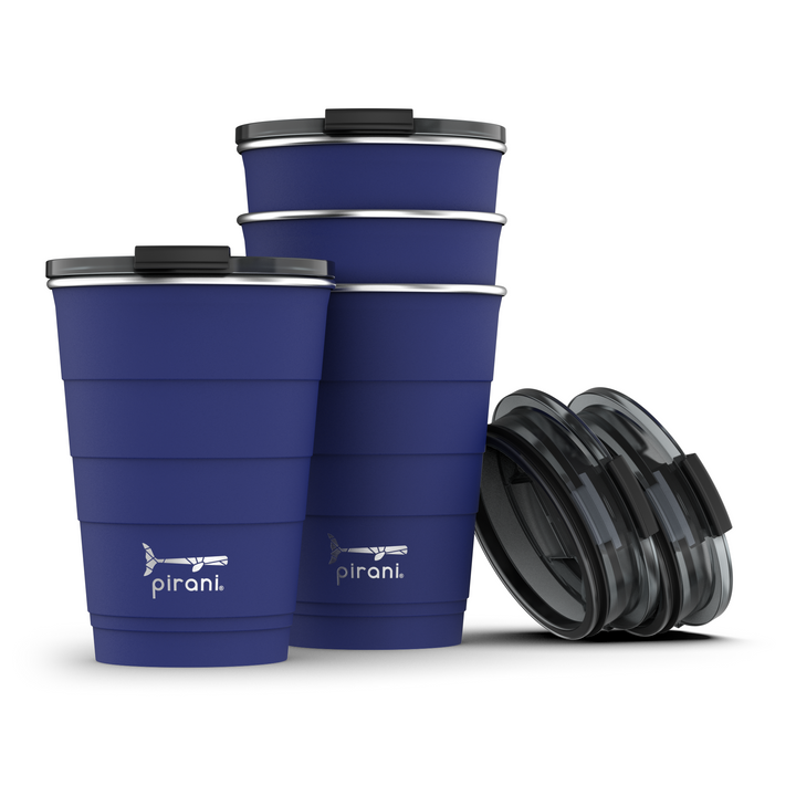 16oz Insulated Stackable Tumbler - 8 Pack - The Big Family Set - The Deep (Navy)#color_the-deep-navy