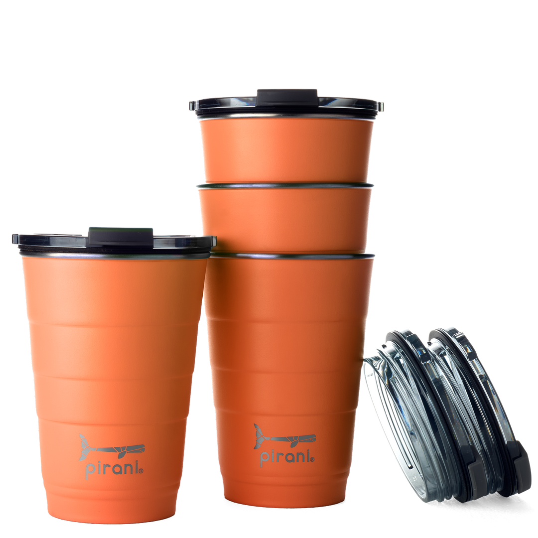 16oz Insulated Stackable Tumbler - 8 Pack - The Big Family Set - Solar#color_solar