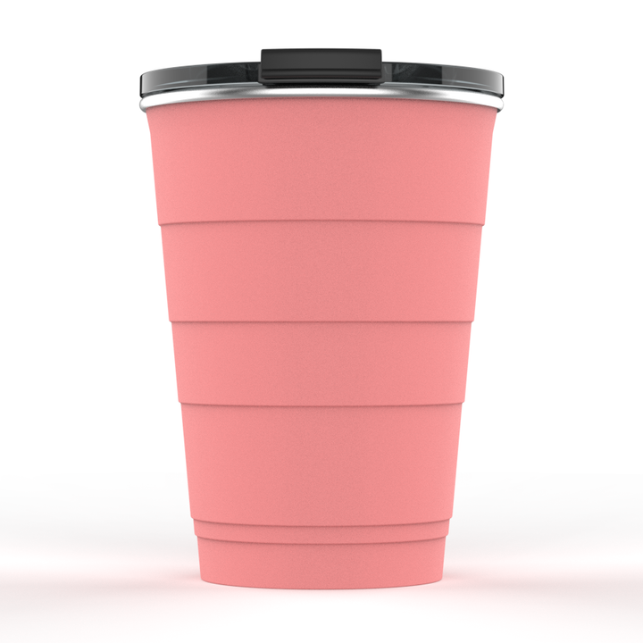 16oz Wedding Insulated Stackable Tumbler - Party Red#color_coral