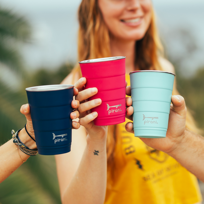 16oz Insulated Stackable Tumbler - 4 Pack - Backyard BBQ Set - 16oz#color_mix-it-up