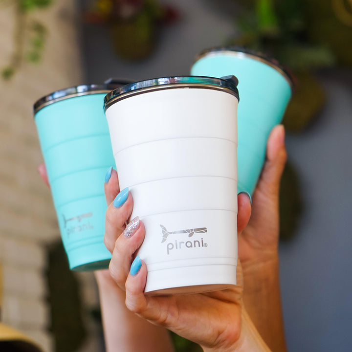 16oz Insulated Stackable Tumbler - 4 Pack - Backyard BBQ Set - Great White#color_great-white